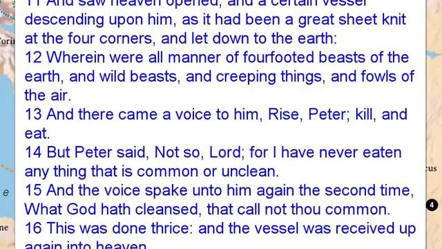 ACTS CHAPTER 10 - GOD TURNS TO GENTILE CORNELIUS смотреть онлайн