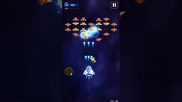 Galaxy Attack: Space Shooter - Gameplay IOS & Android смотреть онлайн