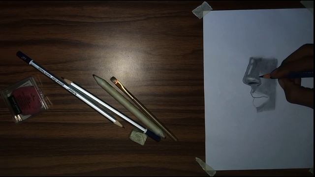 how to draw nose & lips sketch | skin texture | смотреть онлайн