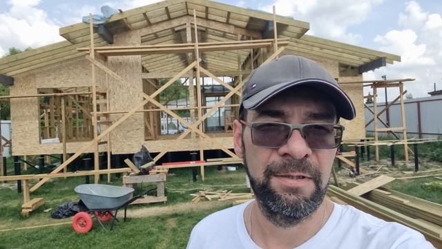 Каркас готов, красив и прочен, сухая строганная доска с противопожарной фаской! смотреть онлайн