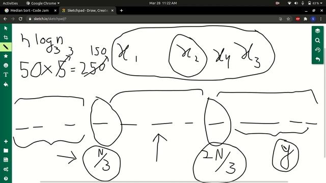 CodeJam 2021 Qualification Round Median sort Solution with working code. смотреть онлайн