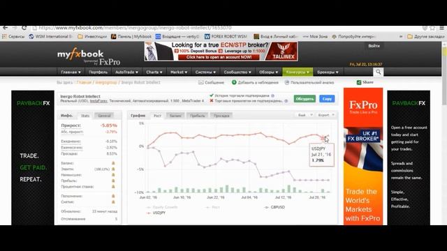 Обзор торговли трейдинговых систем INERGO в июле 2016. смотреть онлайн
