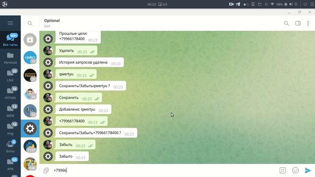 Проект на Golang: бот для записи активности пользователей в telegram смотреть онлайн