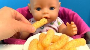 Кукурузные Палочки и Компот Как Мама Кормила Беби Бон Куклы Пупсики Мультик для детей