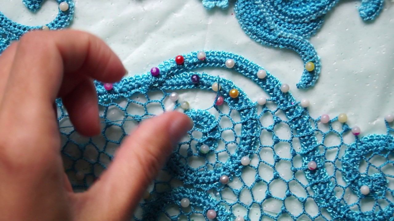 Сеточка в ирландском кружеве №4. Мастерская "Невесомость". смотреть онлайн