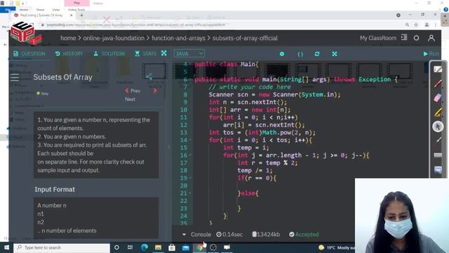 Subsets of Array | Functions and Arrays | In English | Java | Video_24 смотреть онлайн
