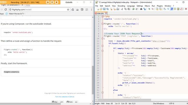 How To Create JSON REST API IN PHP - Part 1 смотреть онлайн