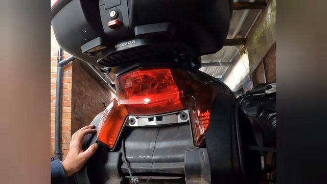 Honda NT700 Deauville.. How To Change The  Number Plate Bulb.