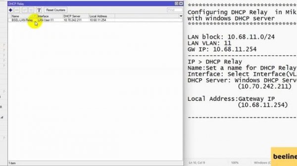 MikroTik DHCP Relay with Microsoft Windows DHCP Server