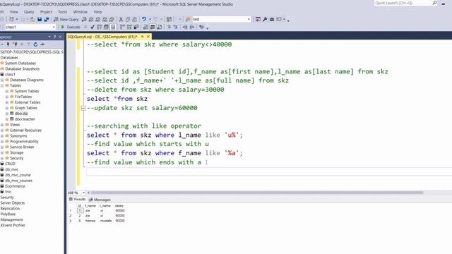 Searching in Database with Like operator #database #operators #like #searching #queries #sqlserver смотреть онлайн