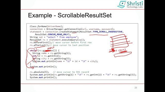 JDBC Tutorial for beginners - Using Scrollable ResultSet смотреть онлайн