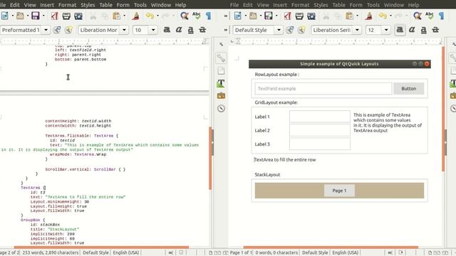 QtQuick Layout example | Qt RowLayout example | Qt GridLayout example | Qt StackLayout example смотреть онлайн