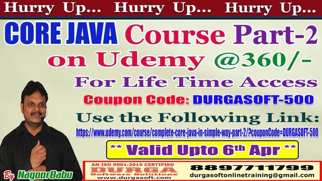 CORE JAVA Course Part - 2 on Udemy @360/- смотреть онлайн