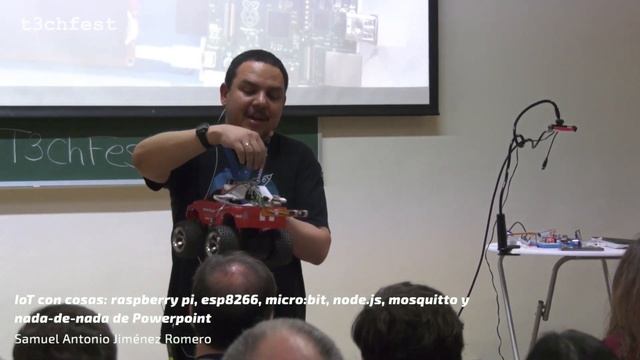IoT Con Cosas: Raspberry Pi, Esp8266, Micro:bit, Node.js, Mosquitto... | T3chFest 2019