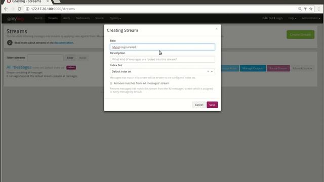 Graylog MySQL Login Failed Stream and Alert alert 1 mp4 смотреть онлайн