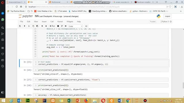 1 Layer Neural Network on Fashion MNIST Data смотреть онлайн