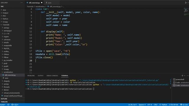 Python Dill Tutorial смотреть онлайн