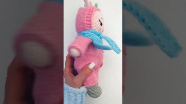 Зайка вязаный игрушка символ 2023 года