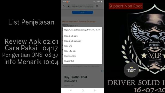 TIPS GACOR NONROOT !! Tutorial Setting DNS Untuk Gojek & Grab смотреть онлайн