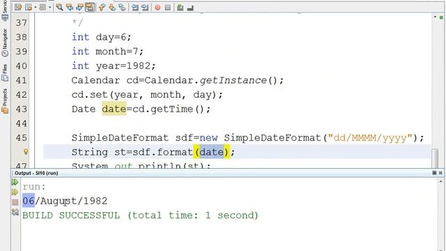 how to work with Date (JAVA) netbean смотреть онлайн