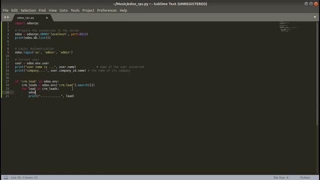 OdooRPC: Connect To Odoo Database and Perform All Operations смотреть онлайн