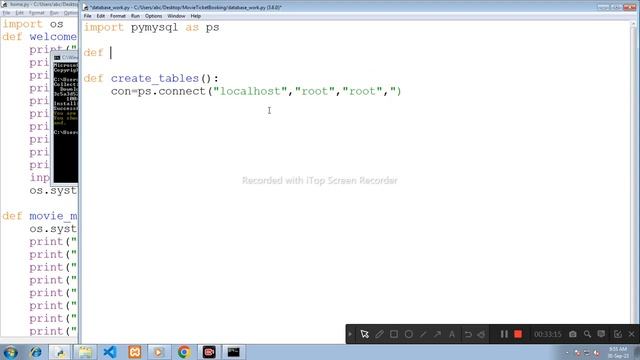 Movie Ticket Booking | Python Project | Pymysql | Database Part-I смотреть онлайн