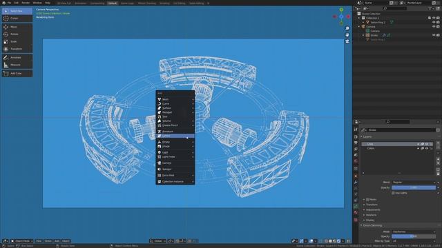 Blender 2.93 - Blueprint Effect with NEW Line Art Modifier смотреть онлайн