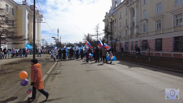 Магадан 1 мая 2022г Демонстрация