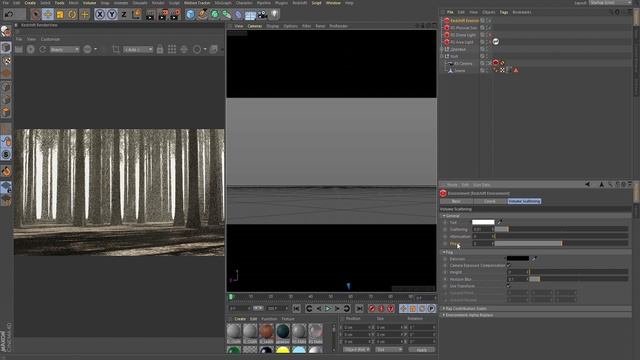 Объемное освещение в туманном лесу REDSHIFT vs CINEMA4D смотреть онлайн