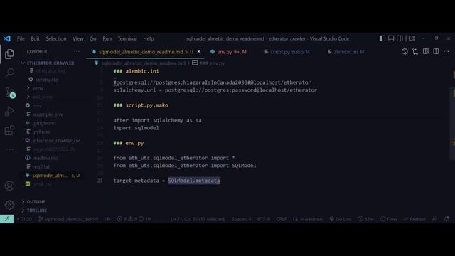 SQLModel-Alembic introduction - Scrapy project смотреть онлайн