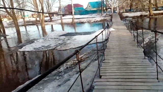 11.04.18. Паводок. Новая Майна. Мелекесский район. Ульяновская область. смотреть онлайн