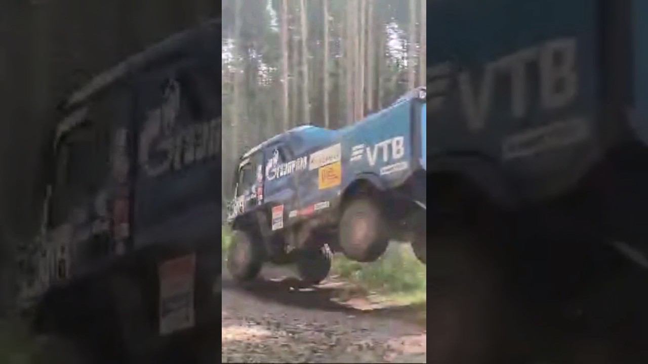 КамАЗ прыгает с трамплина смотреть онлайн