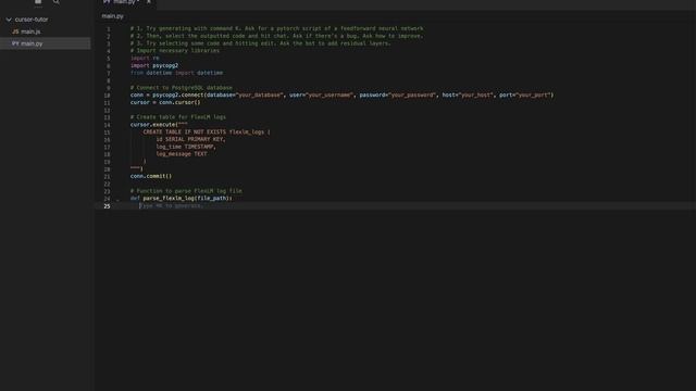 Using cursor to write Python code смотреть онлайн
