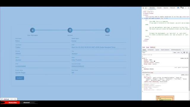 How to create stepper form using react js. смотреть онлайн