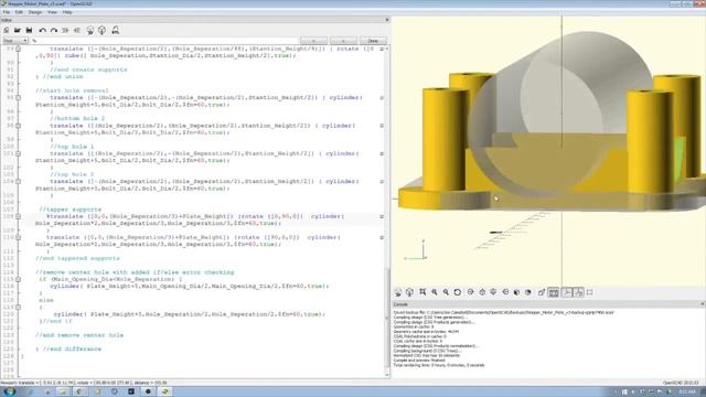 Open SCAD - Designing and 3D Printing a Parametric NEMA Stepper Standoff! смотреть онлайн