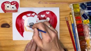 Рисуем милую Валентинку для детей ко Дню Святого Валентина