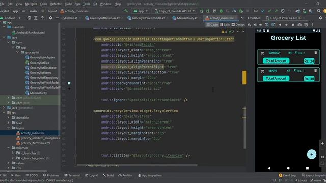 Android app to store grocery list | DEMO | SOURCE CODE | ANDROID STUDIO | KOTLIN смотреть онлайн
