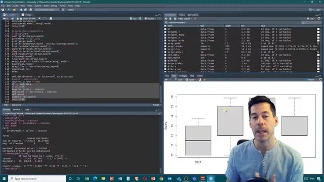 Stats Apps Tutorials: 19. One-way ANOVA in R and interpreting the output смотреть онлайн