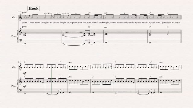 Violin - Car Radio - 21 Pilots - Sheet Music, Chords, & Vocals смотреть онлайн