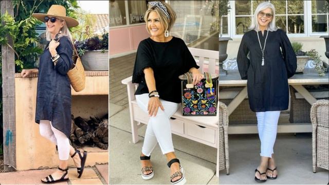 ТУНИКИ В СОВРЕМЕННЫХ ОБРАЗАХ ДЛЯ ЖЕНЩИН 50+55+60+💖 смотреть онлайн