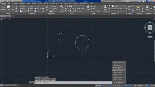 Draw a Polygon + Polar Array смотреть онлайн