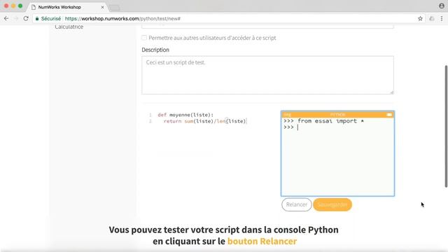 Echanger des scripts Python entre votre calculatrice NumWorks et votre ordinateur смотреть онлайн