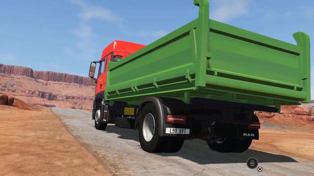 BeamNG Drive - 4x2 MAN TGS Dump Truck in Utah Part 1 смотреть онлайн