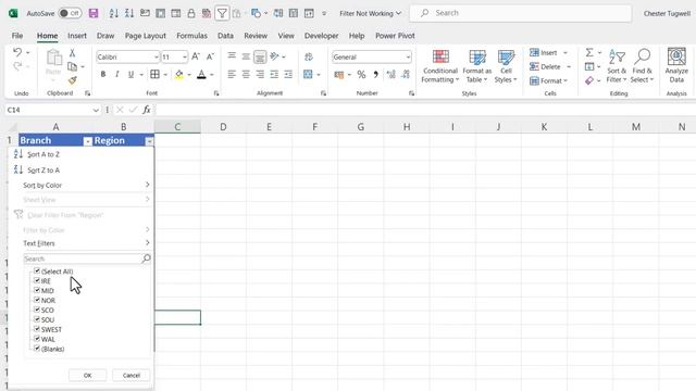 Filter Drop-Down Not Working in Excel | Not Filtering All Columns or All Rows смотреть онлайн