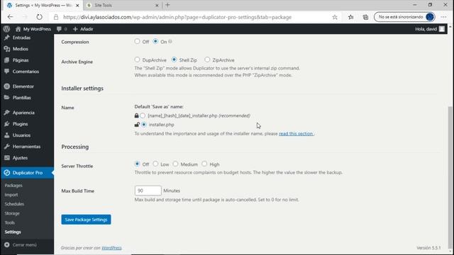 Instalación de Duplicator Pro WordPress Site Migration & Backup смотреть онлайн