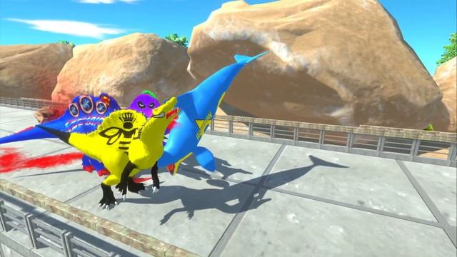 3x DARK T-REX vs ALIEN SPINOSAURUS PARKOUR DEATH RUN - ARBS смотреть онлайн