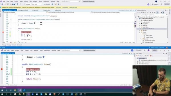 Visual Studio Live Share  -  совместная  работа программистов удаленно