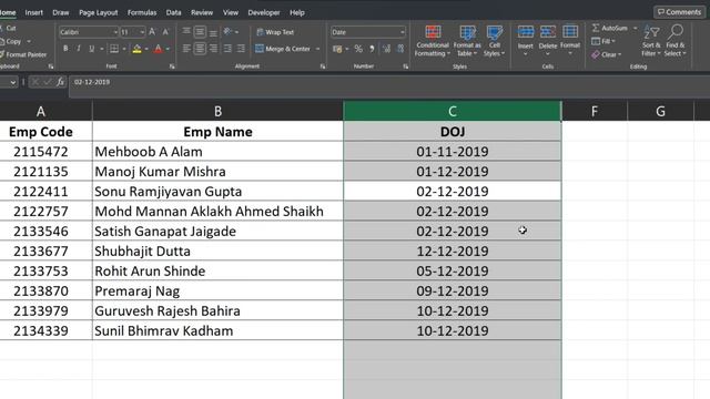 Change Date format Topic (Excel में Date format कैसे बदलें Excel formula in Hindi смотреть онлайн
