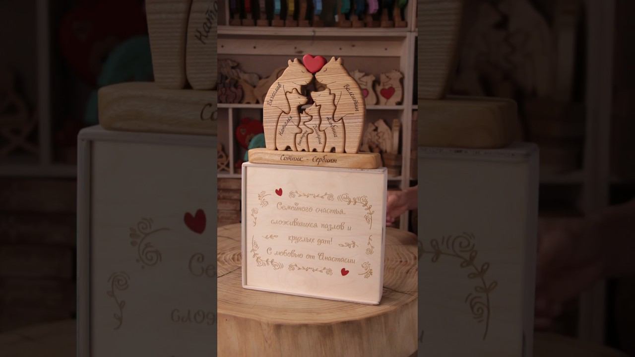 Замечательная семья мишек! #чтоподарить #подарок