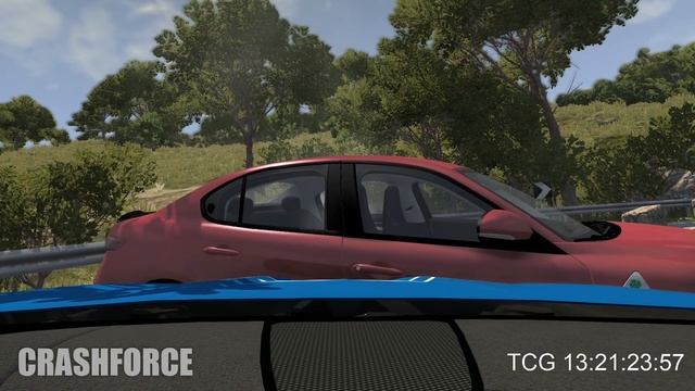 Police Chase Dash Cam Crashes #2 (w. Sound Effects) - BeamNG drive смотреть онлайн